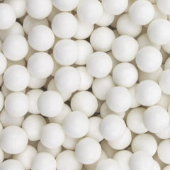 Edible Pearls - Matte White - 8mm - 1oz.