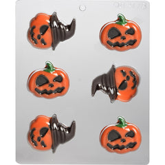 Pumpkin Chocolate Mold - Faces & Hats