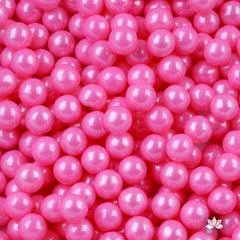 Edible Pearls - Pink Shimmer - 7mm