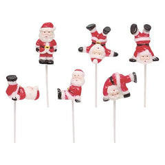 Tumbling Santas - 6ct