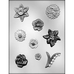 Flower Assortment Chocolate Mold