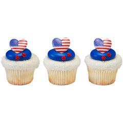 I Love the USA rings - 12ct
