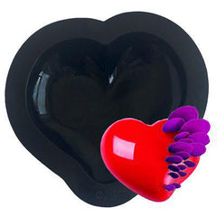 Silicone Curved Heart Chocolate Mold