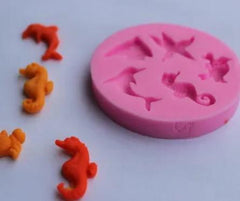 SEAHORSE & DOLPHIN SILICONE MOLD