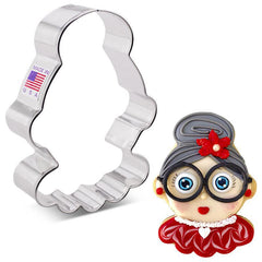 Mrs. Claus  Cookie Cutter 4"