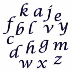 Tappit - Script Alphabet - Lower Case