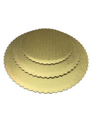 Cake Board - 10" Gold Scallop