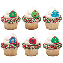 Festive Sweater Printed Edible Decorations