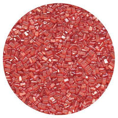 Sugar Crystal Pearlized Red - 8lbs