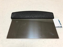 Bench Scraper - Black Plastic Handle