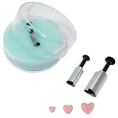 Heart Plunger Set/3  Metal 150