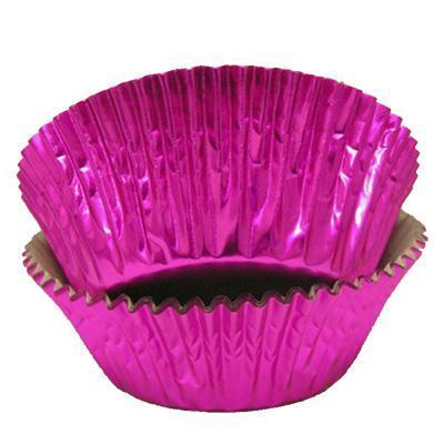 Baking Cups - Hot Pink Foil  JB- Single