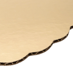 Cake Board - 14" Gold Scallop - single