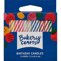 Multi Color - Smooth & Spiral Stripes - 12 pkg - Bulk