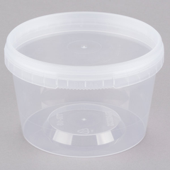 Deli Container with lid - 16oz - Tamper Evident - 50ct - Bulk