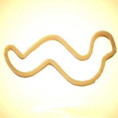 Snake or Worm Plastic Cookie Cutter - 4"