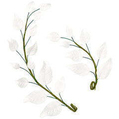 Leaf Stems - White - 1 each size
