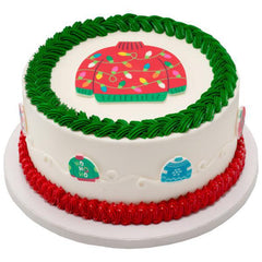 Festive Sweater Printed Edible Decorations