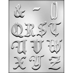 Alphabet Q to Z Chocolate Mold - 2"