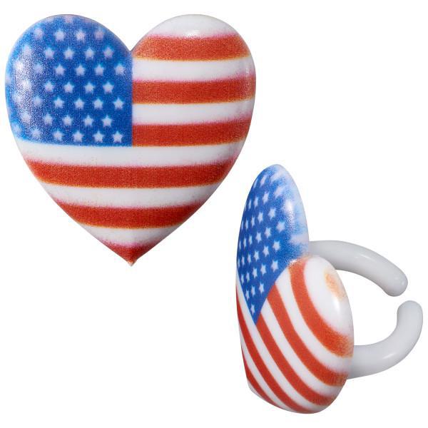 I Love the USA rings - 12ct