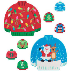Festive Sweater Printed Edible Decorations