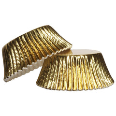 Baking Cups - Gold Foil Cupcake liners- Appr. 50ct.