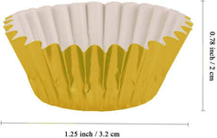 Baking Cups - Gold Mini - 300 ct. - Bulk