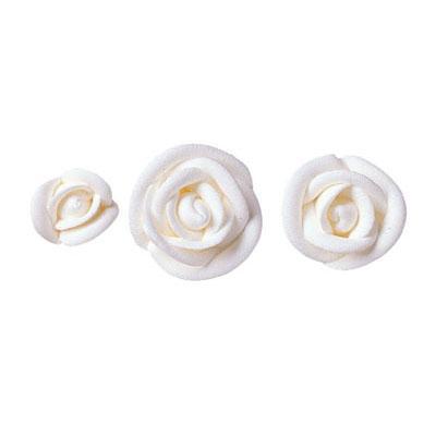 White Royal Icing Roses - 4 pack - Small