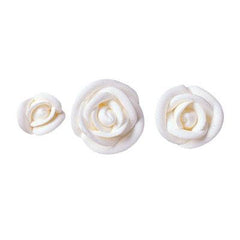 White Royal Icing Roses - 4 pack - Small