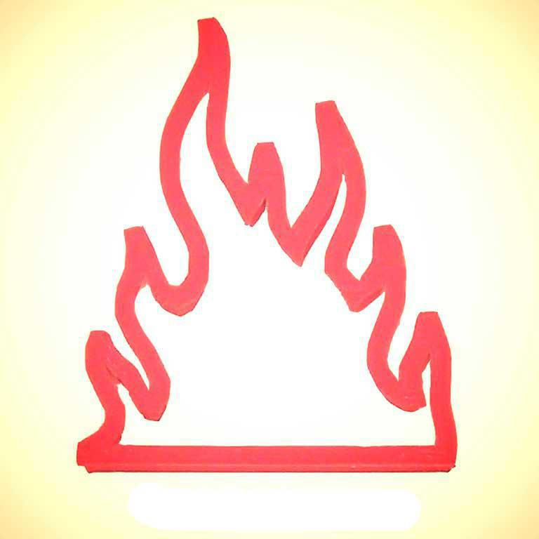 Fire Flames Cookie Cutter - 3.6"