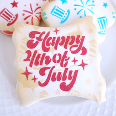 Retro 4th Of July Cookie Stencil