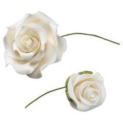 White Roses - 1.5" - Med.
