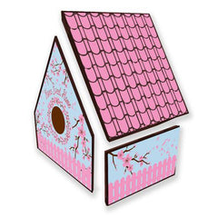 Floral Bird House - Chocolate Transfer- 10ct - Bulk