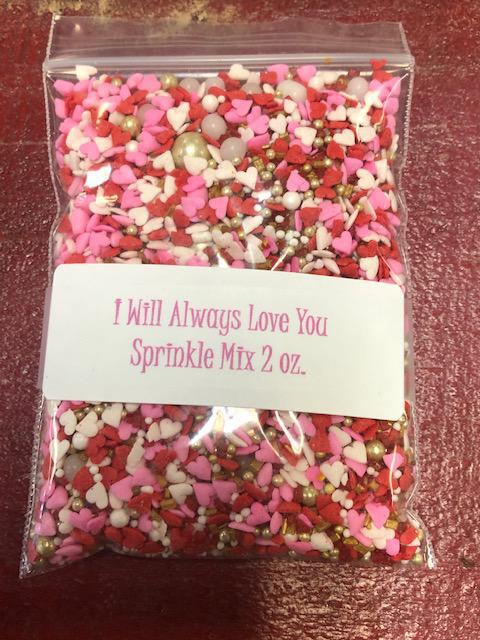 Deluxe Sprinkle Mix - I will Always Love You - 2oz.
