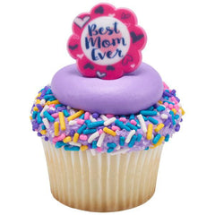 Best Mom Ever Cupcake Rings - Ct 12 - Bulk