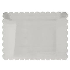 Cake Board - Full Sheet Silver Scallop