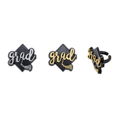 Grad Rings - Gold Foil - 12 ct