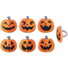 Jack-O'-Lanterns Cupcake Ring - 12ct.