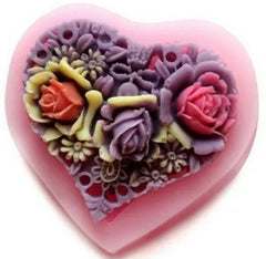 HEART ROSES SILICONE MOLD