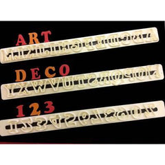 Tappit - Art Deco Letters and Numbers Lower Case Set