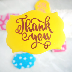 Thank You Lettering Cookie Stencil