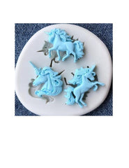 Unicorn Silicone Mold -Set of 3