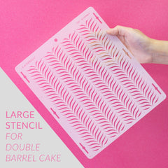 Cake Stencil DANIA by Lacupella