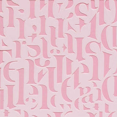 Alphabet Pattern Cake Decorating Stencil TULIS